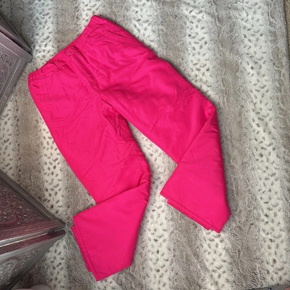 The Children’s Place hot pink puffer ski pants girls size 16 ski outdoor Barbie
